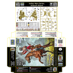 Série Guerres indiennes, Attaque en embuscade - 1/35 - MASTER BOX 35248