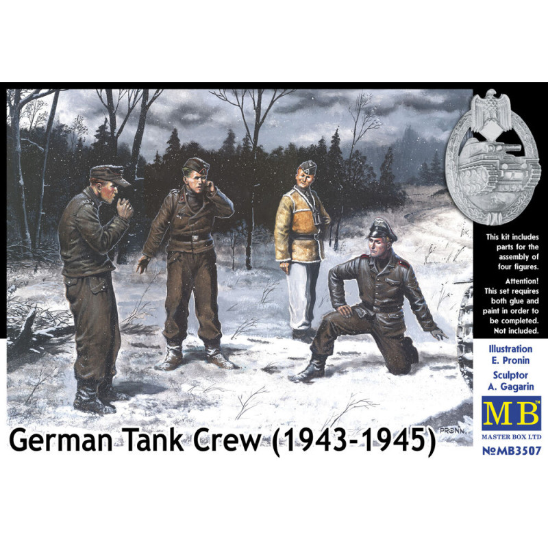 Équipage de char allemand, Set I - 1/35 - MASTER BOX 3507