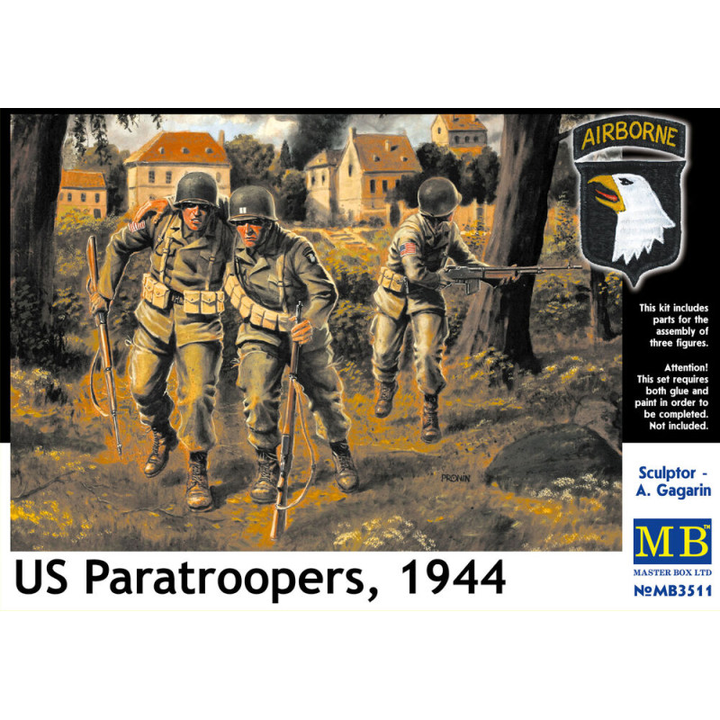 Parachutistes U.S., 1944 - 1/35 - MASTER BOX 3511