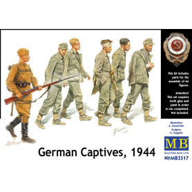 Captifs allemands, 1944 (5 prisonniers, 1 garde - 1/35 - MASTER BOX 3517