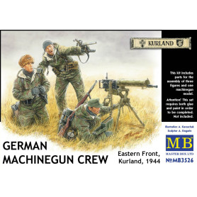 Équipe mitrailleuse allemande, Courlande 1944 - 1/35 - MASTER BOX 3526