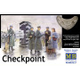 Checkpoint, soldats allemands, civils et guérite - 1/35 - MASTER BOX 3527