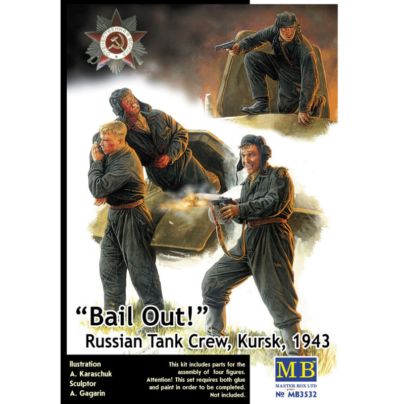 Bail Out!, équipage de char russe, Koursk 1943 - 1/35 - MASTER BOX 3532