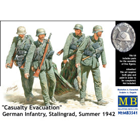 Infanterie allemande, Stalingrad 1942, évacuation - 1/35 - MASTER BOX 3541