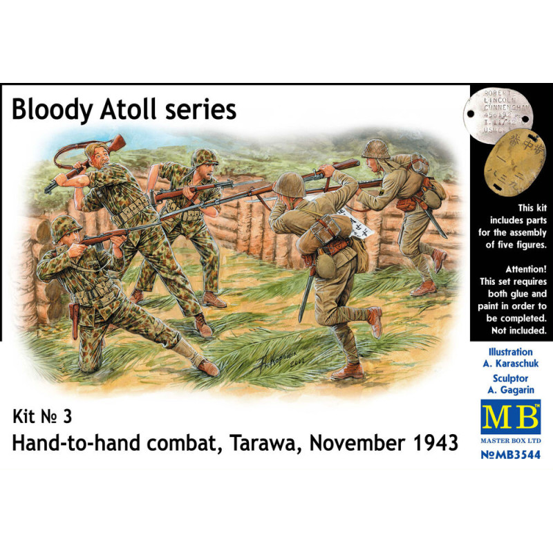 Bloody Atoll, combat corps à corps, Tarawa, nov. 1943 - 1/35 - MASTER BOX 3544