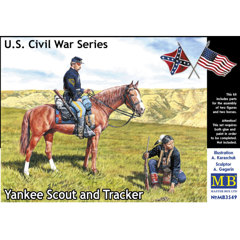 Éclaireur et pisteur yankee, guerre de Sécession - 1/35 - MASTER BOX 3549