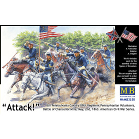 8e régiment cavalerie Pennsylvanie, Chancellorsville - 1/35 - MASTER BOX 3550