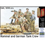 Rommel et équipage de char allemand, DAK, époque WWII - 1/35 - MASTER BOX 3561