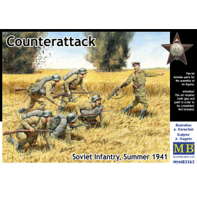 Contre-attaque, infanterie soviétique, été 1941 - 1/35 - MASTER BOX 3563