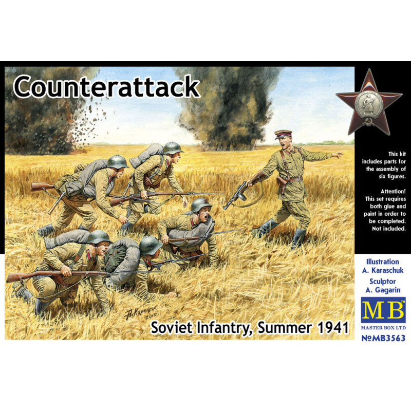 Contre-attaque, infanterie soviétique, été 1941 - 1/35 - MASTER BOX 3563