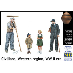Civils, région occidentale, époque WWII - 1/35 - MASTER BOX 3567