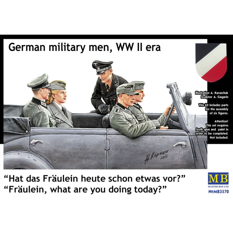 Fräulein, what are you doing today ? Soldats allemands - 1/35 - MASTER BOX 3570
