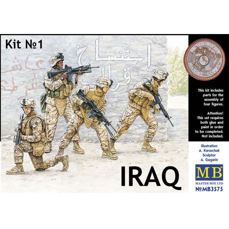 Équipe USMC, Irak vol. 1 - 1/35 - MASTER BOX 3575