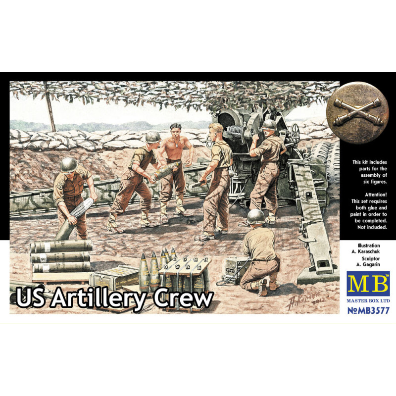Équipage d'artillerie américain, WWII - 1/35 - MASTER BOX 3577