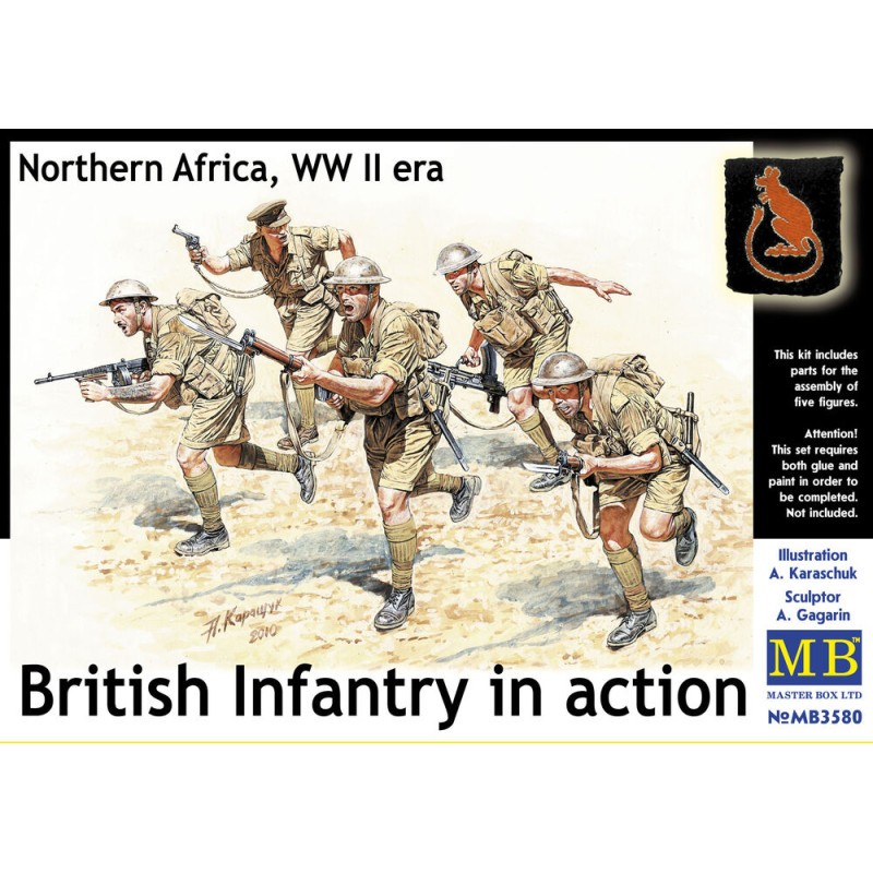 Infanterie britannique, Afrique du Nord désert - 1/35 - MASTER BOX 3580