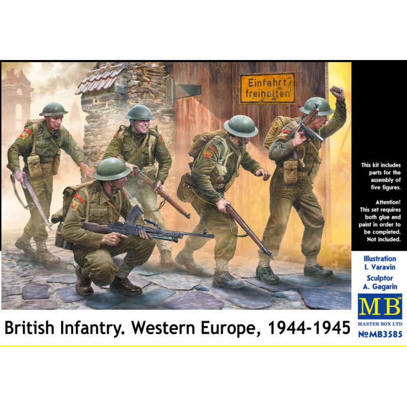 Infanterie britannique, Europe de l'Ouest, 1944,1945 - 1/35 - MASTER BOX 3585