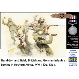 Corps à corps, infanterie britannique et allemande, AFN - 1/35 - MASTER BOX 3592
