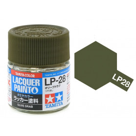 Tamiya LP-28 - Olive Drab (mat) - Peinture laquée 10 ml
