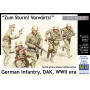 Infanterie allemande, DAK, scène de combat désertique - 1/35 - MASTER BOX 3593