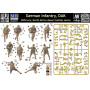 Infanterie allemande, DAK, scène de combat désertique - 1/35 - MASTER BOX 3593