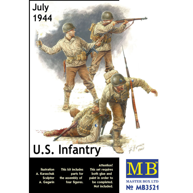Infanterie américaine, juillet 1944 - 1/35 - MASTER BOX 3521