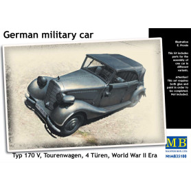 Voiture militaire allemande Typ 170V, 4 portes - 1/35 - MASTER BOX 35100