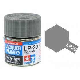 Tamiya LP-20 - Light Gun Metal - Peinture laquée 10 ml