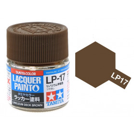 Tamiya LP-17 - Brun Pont Linoleum (mat) - Peinture laquée 10 ml