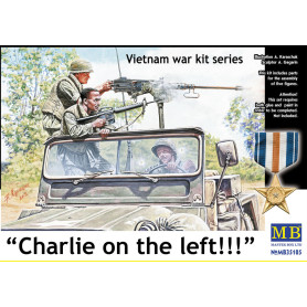 Charlie à gauche !!! Equipage jeep US et Viêt Cong - 1/35 - MASTER BOX 35105