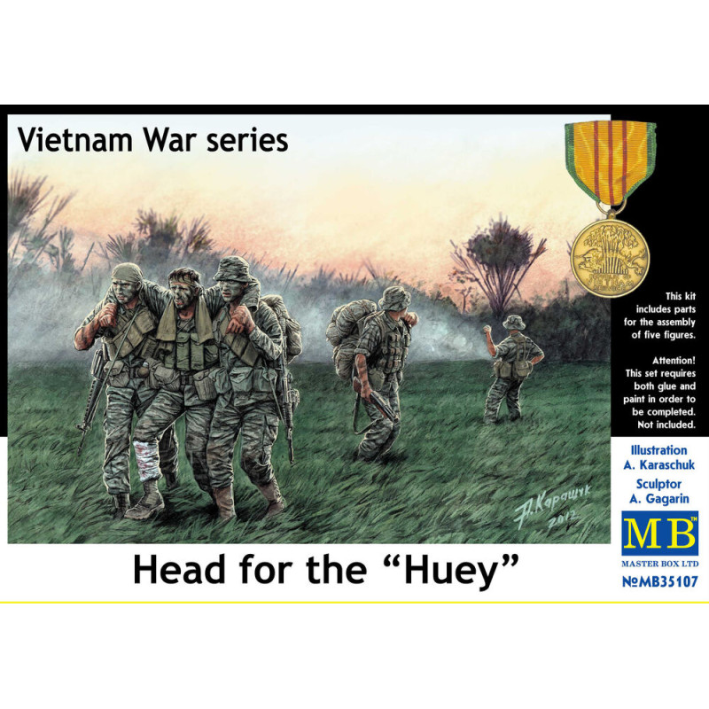 Cap sur le « Huey », série guerre du Vietnam - 1/35 - MASTER BOX 35107
