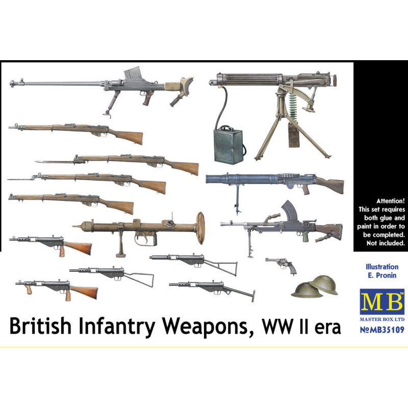 Armes d'infanterie britanniques, WWII - 1/35 - MASTER BOX 35109