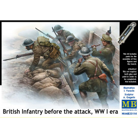 Infanterie britannique avant l'attaque, époque WWI - 1/35 - MASTER BOX 35114