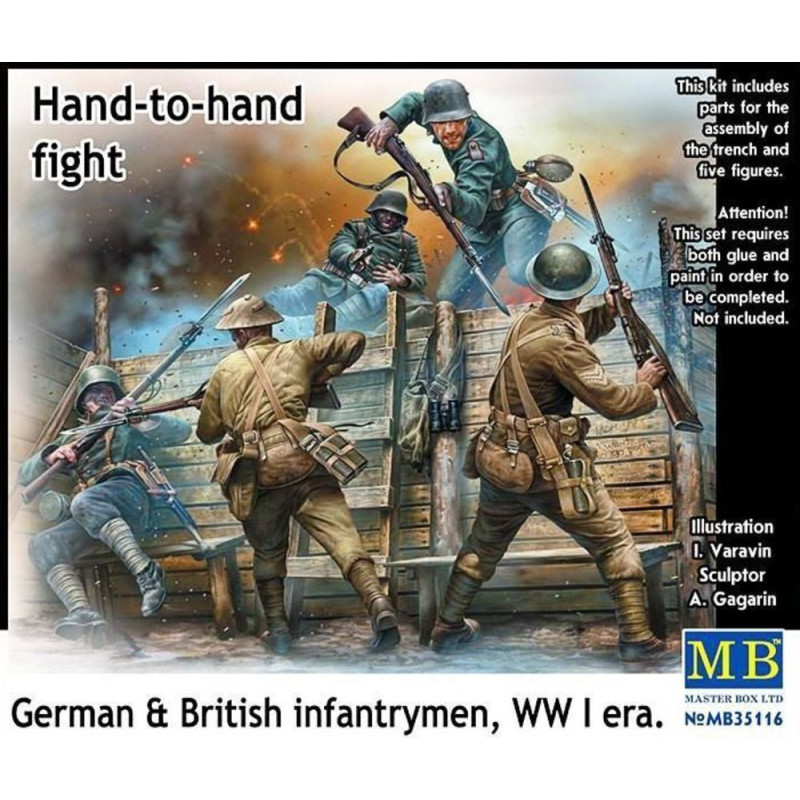 Corps à corps, fantassins allemands et britanniques - 1/35 - MASTER BOX 35116