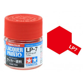 Tamiya LP-7 - rouge pur brillant - Peinture laquée 10 ml