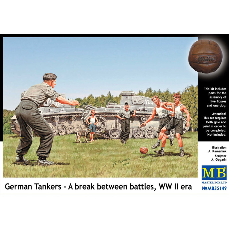 Tankistes allemands entre deux combats - 1/35 - MASTER BOX 35149