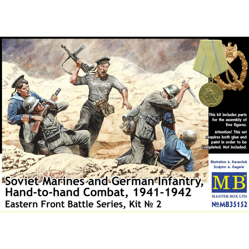 Marines soviétiques vs infanterie allemande - 1/35 - MASTER BOX 35152
