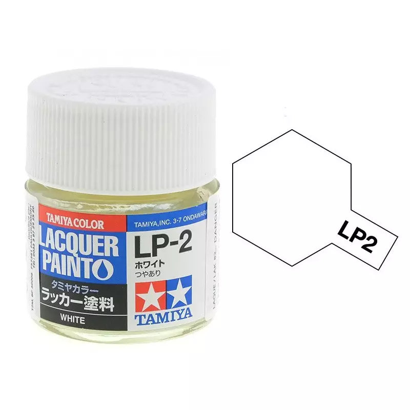 Tamiya LP-2 - blanc brillant - Peinture laquée 10 ml