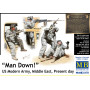 Man Down, armée américaine moderne, Moyen Orient - 1/35 - MASTER BOX 35170