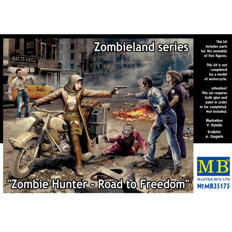 Zombie Hunter, Road to Freedom, Zombieland - 1/35 - MASTER BOX 35175