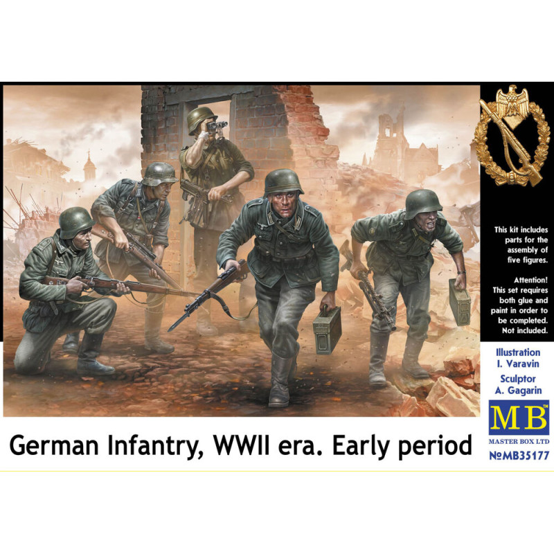 Infanterie allemande, période WWII, début de période - 1/35 - MASTER BOX 35177