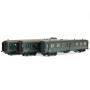 Set 3 Express Nord toit vert B7, C9 et C5D SNCF - ép IIIb - HO 1/87 - 40323-1 LS Models
