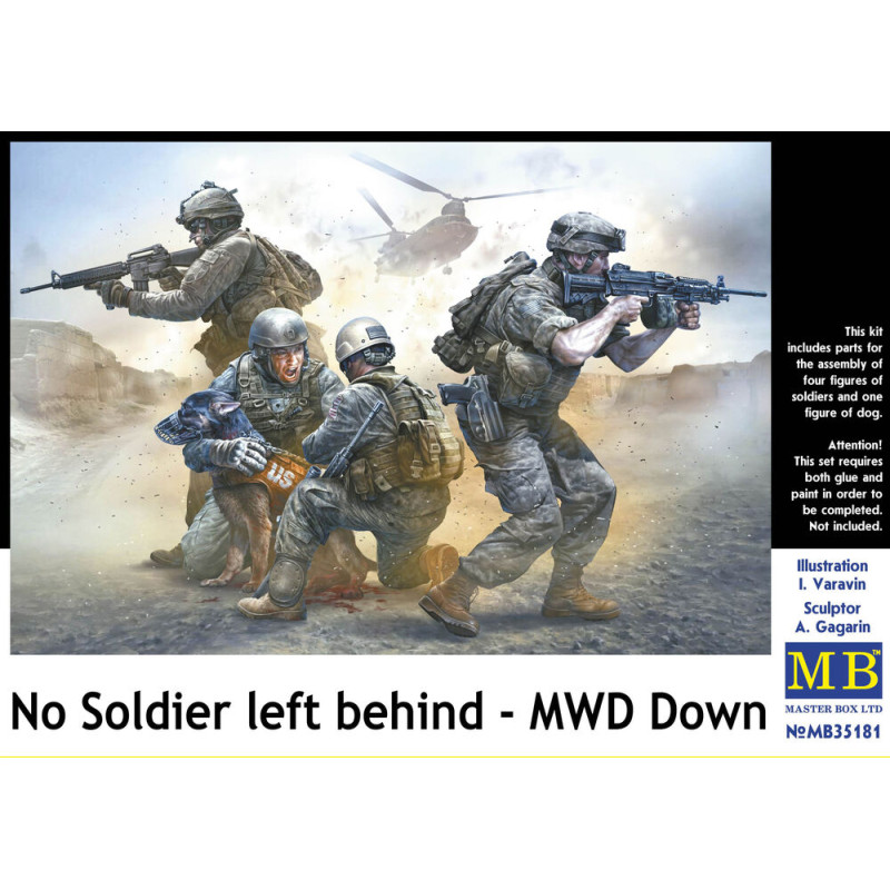 No Soldier Left Behind, MWD Down - 1/35 - MASTER BOX 35181