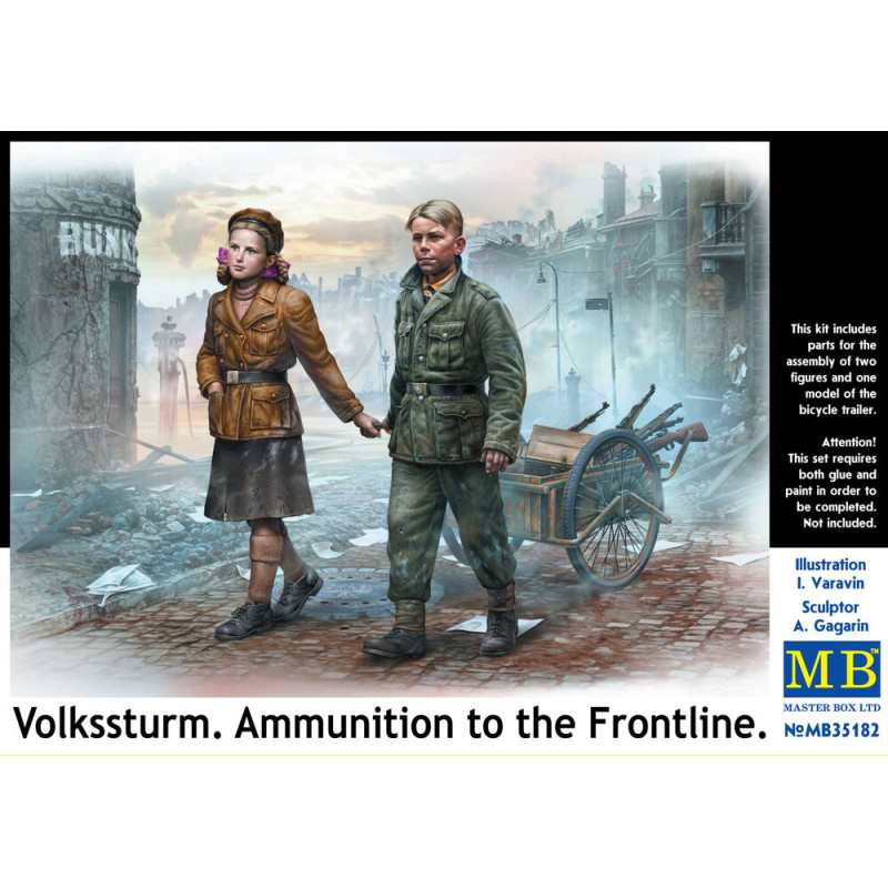 Volkssturm, munitions pour le front - 1/35 - MASTER BOX 35182