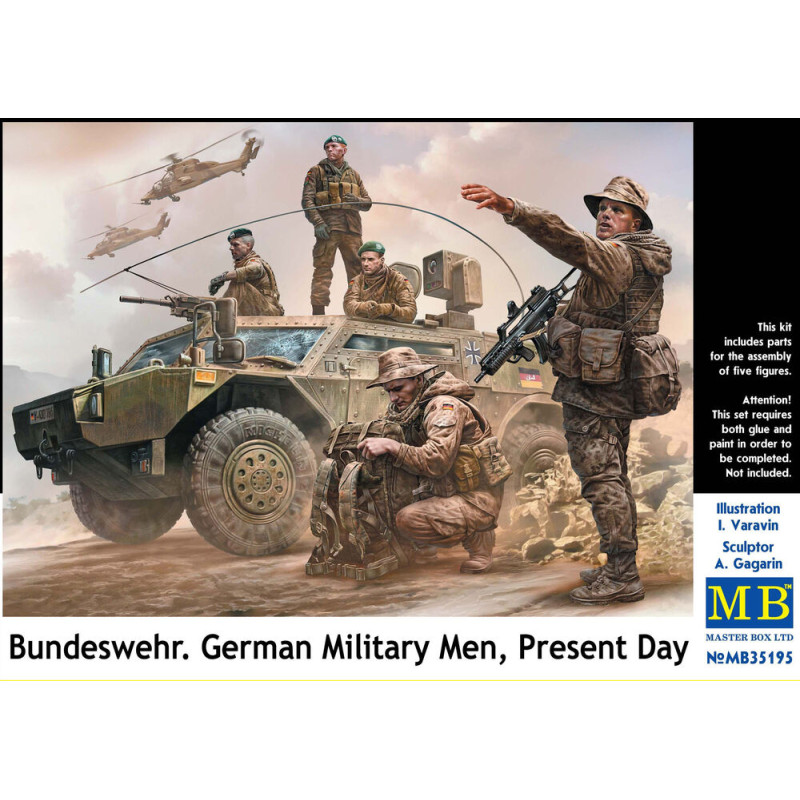 Bundeswehr, militaires allemands, de nos jours - 1/35 - MASTER BOX 35195