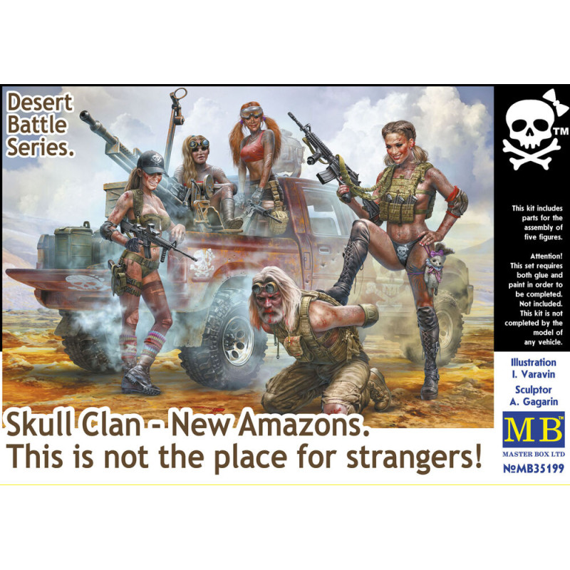 Bataille du Désert, Clan du Crâne, Nouvelles Amazones - 1/35 - MASTER BOX 35199