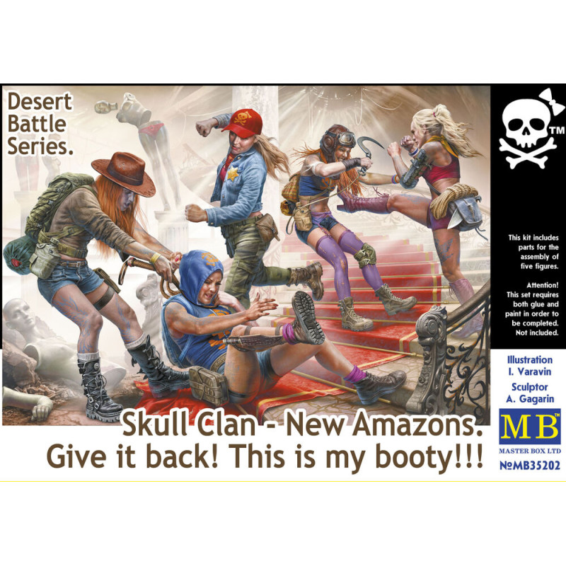Skull Clan, New Amazons, Give it back! My booty! - 1/35 - MASTER BOX 35202