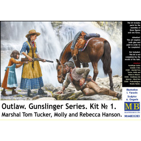 Outlaw, Gunslinger Kit No.1, Tom Tucker, Molly et - 1/35 - MASTER BOX 35203