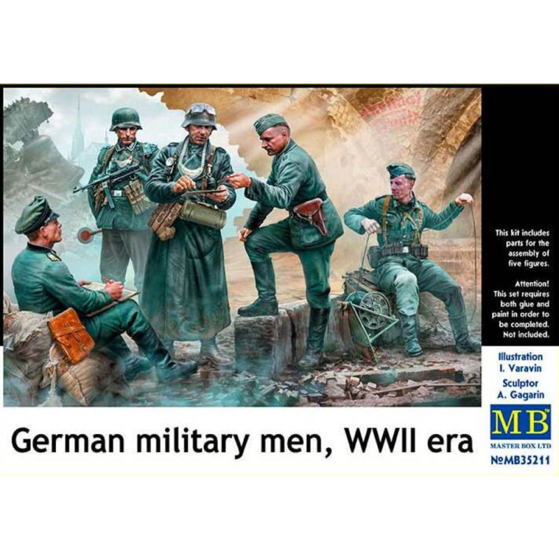 Militaires allemands, époque WWII - 1/35 - MASTER BOX 35211