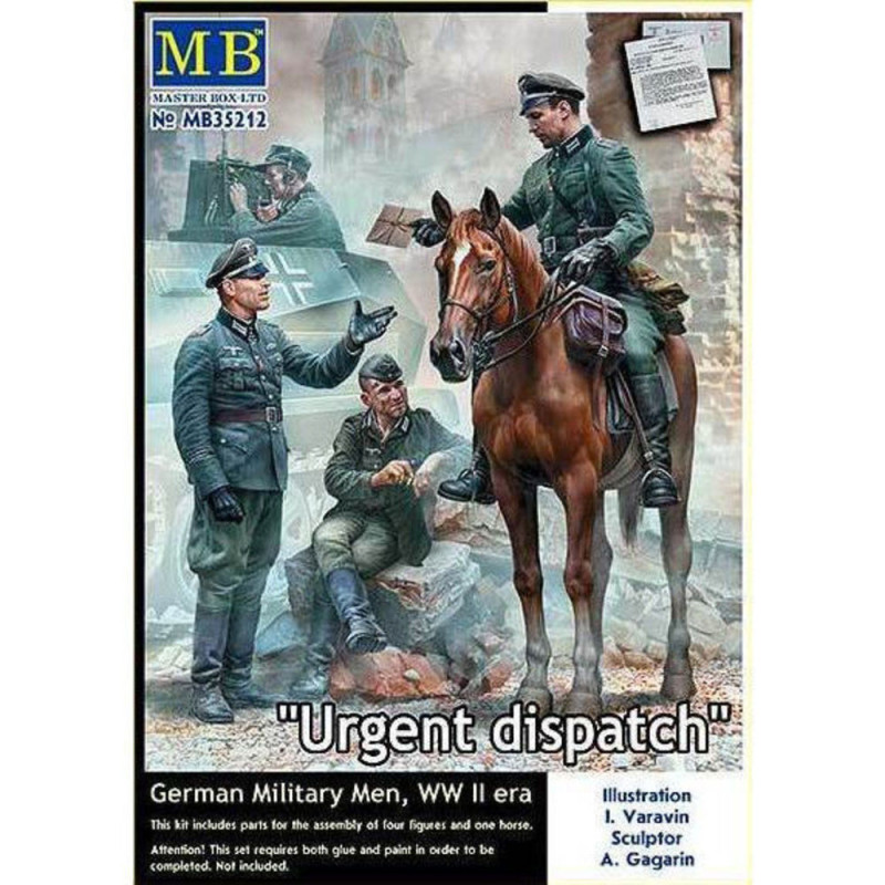 Envoi urgent, militaires allemands, époque WWII - 1/35 - MASTER BOX 35212