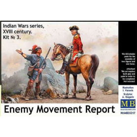 Rapport mouvements ennemis, Guerres indiennes, Kit n°3 - 1/35 - MASTER BOX 35217